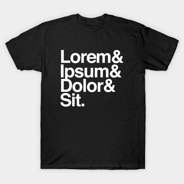 Lorem Ipsum Greek Text Graphic Design T-Shirt by artbitz